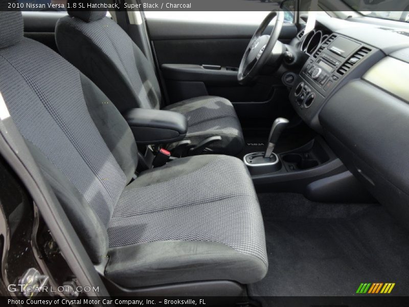 Super Black / Charcoal 2010 Nissan Versa 1.8 SL Hatchback
