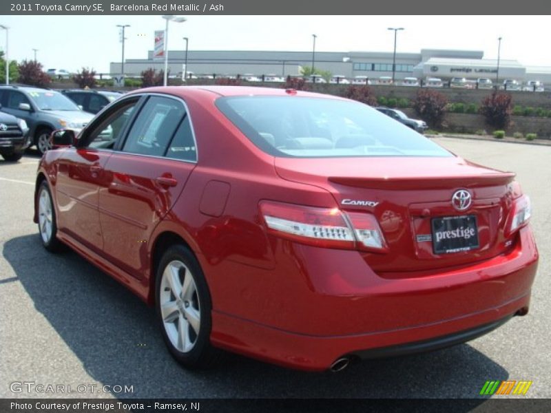 Barcelona Red Metallic / Ash 2011 Toyota Camry SE