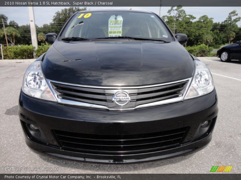 Super Black / Charcoal 2010 Nissan Versa 1.8 SL Hatchback