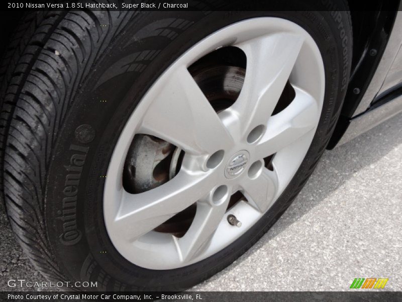 Super Black / Charcoal 2010 Nissan Versa 1.8 SL Hatchback