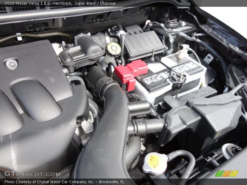 Super Black / Charcoal 2010 Nissan Versa 1.8 SL Hatchback