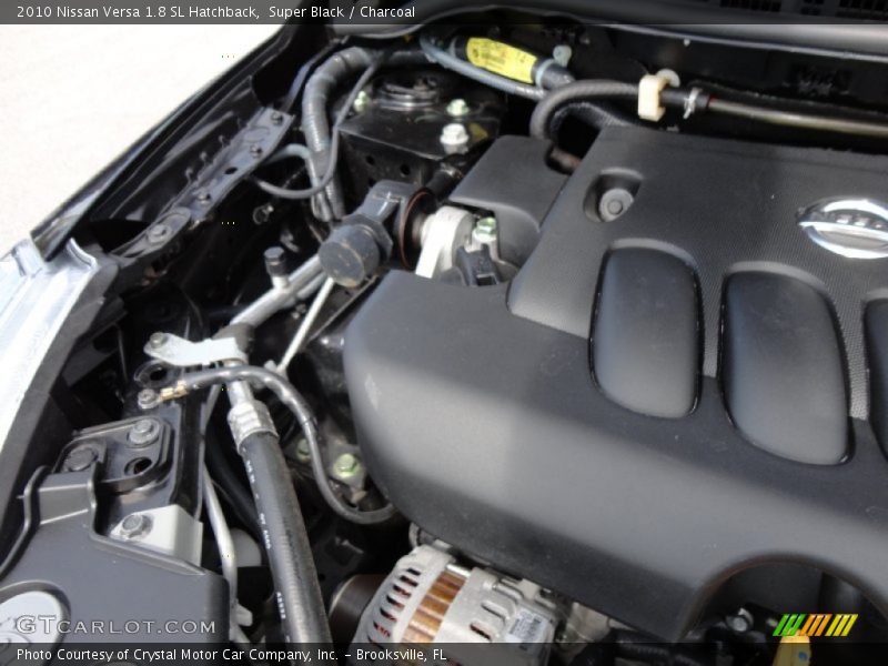 Super Black / Charcoal 2010 Nissan Versa 1.8 SL Hatchback