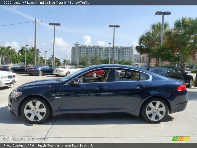 Indigo Blue Metallic / Barley/Truffle 2009 Jaguar XF Luxury