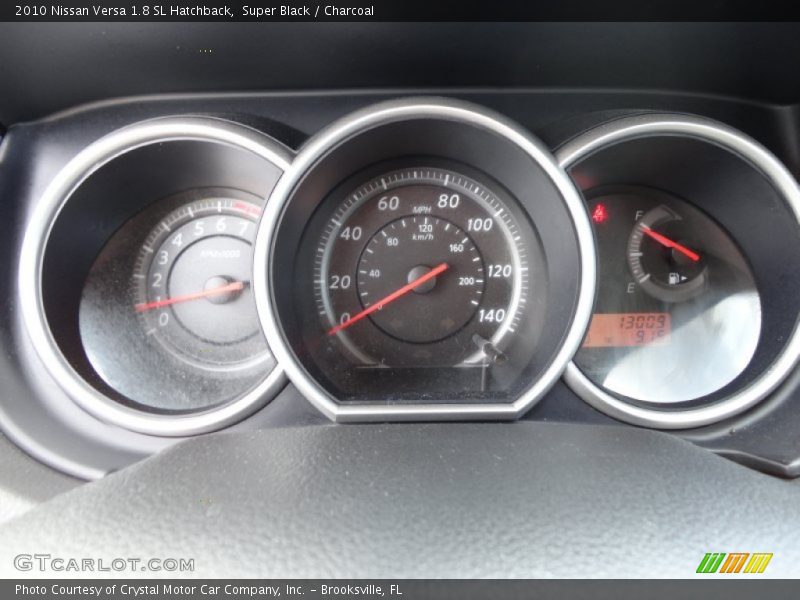 Super Black / Charcoal 2010 Nissan Versa 1.8 SL Hatchback