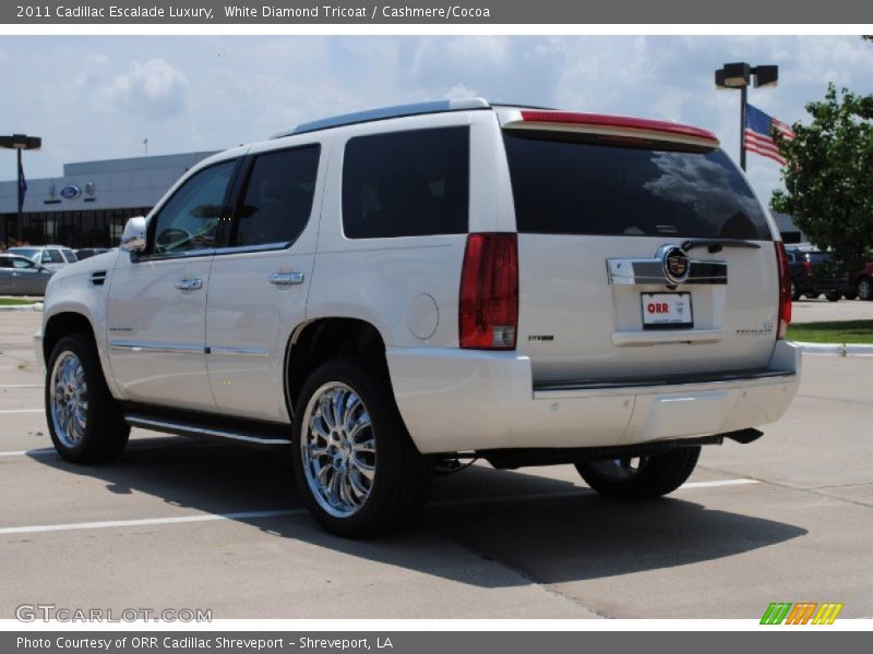 White Diamond Tricoat / Cashmere/Cocoa 2011 Cadillac Escalade Luxury