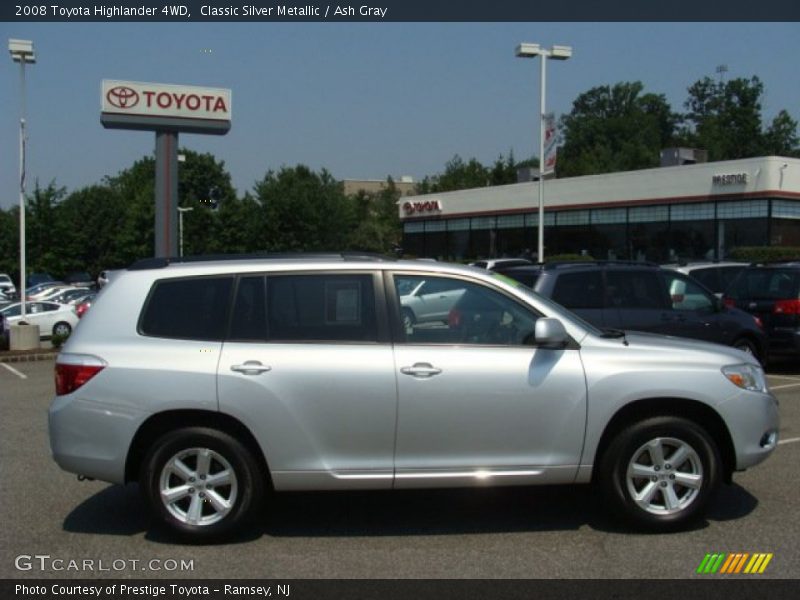 Classic Silver Metallic / Ash Gray 2008 Toyota Highlander 4WD