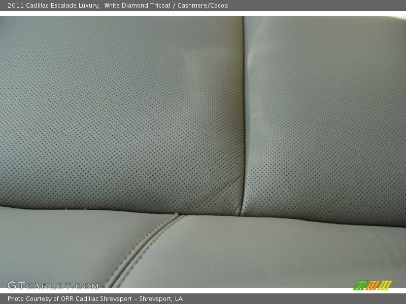 White Diamond Tricoat / Cashmere/Cocoa 2011 Cadillac Escalade Luxury