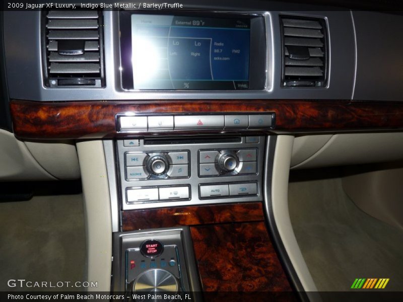Indigo Blue Metallic / Barley/Truffle 2009 Jaguar XF Luxury