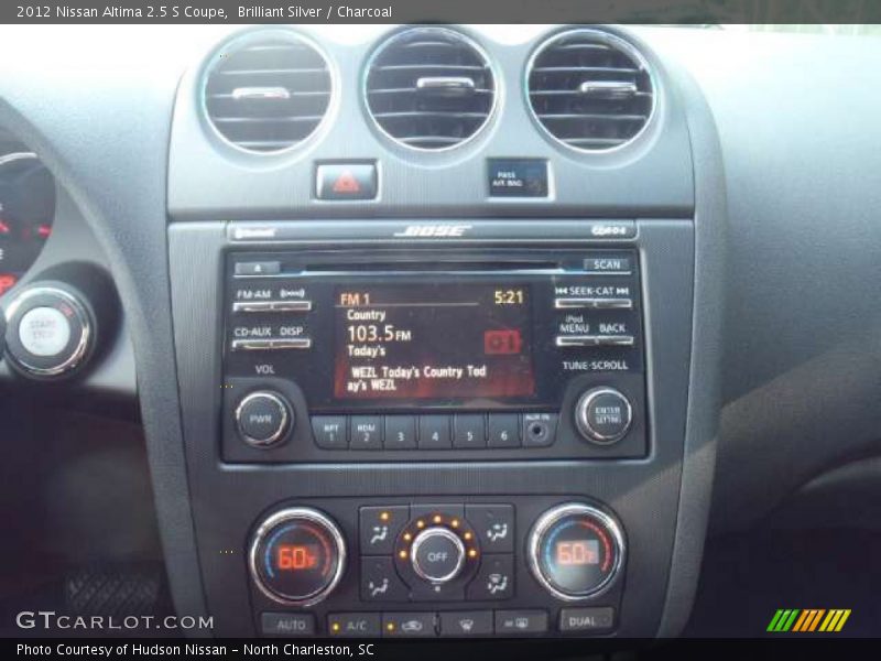 Brilliant Silver / Charcoal 2012 Nissan Altima 2.5 S Coupe