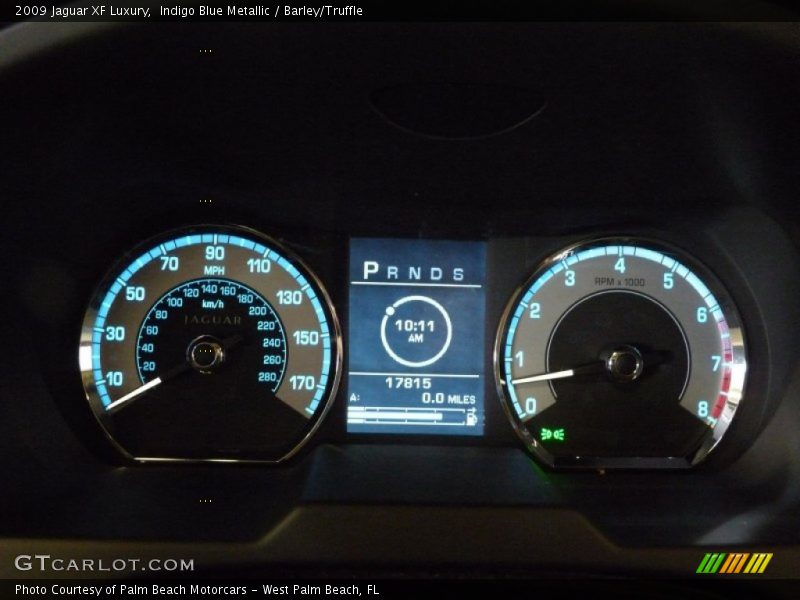 Indigo Blue Metallic / Barley/Truffle 2009 Jaguar XF Luxury