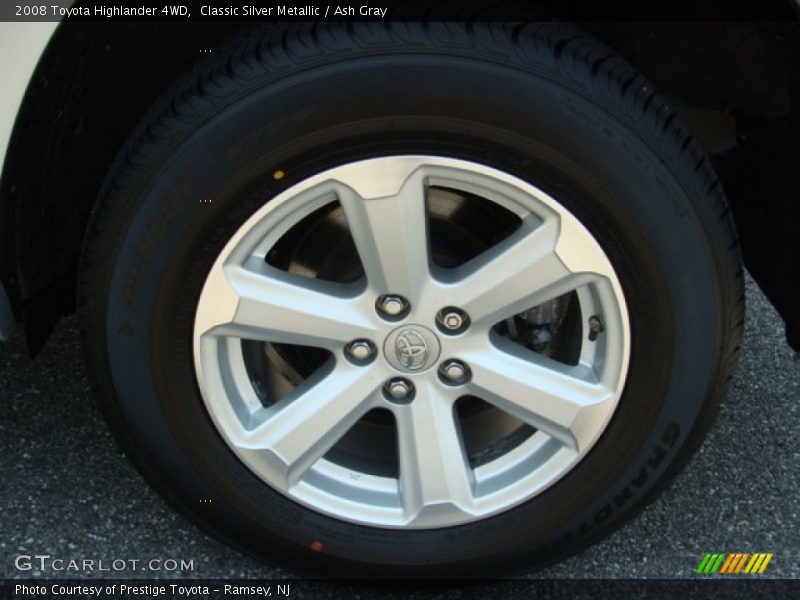 Classic Silver Metallic / Ash Gray 2008 Toyota Highlander 4WD