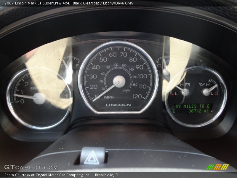 Black Clearcoat / Ebony/Dove Grey 2007 Lincoln Mark LT SuperCrew 4x4