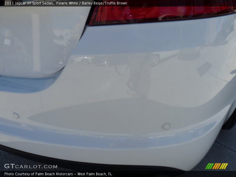 Polaris White / Barley Beige/Truffle Brown 2011 Jaguar XF Sport Sedan