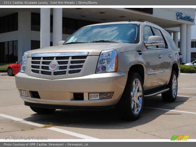Gold Mist Metallic / Ebony/Ebony 2011 Cadillac Escalade Luxury