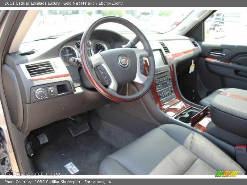 Gold Mist Metallic / Ebony/Ebony 2011 Cadillac Escalade Luxury