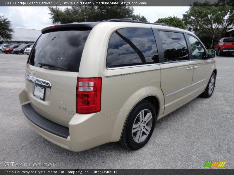 White Gold Pearl / Medium Slate Gray/Light Shale 2010 Dodge Grand Caravan SXT