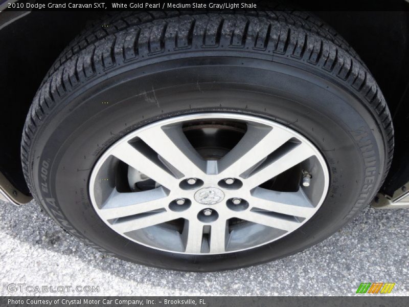 White Gold Pearl / Medium Slate Gray/Light Shale 2010 Dodge Grand Caravan SXT
