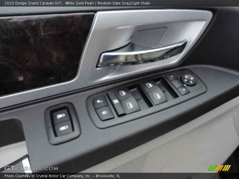 White Gold Pearl / Medium Slate Gray/Light Shale 2010 Dodge Grand Caravan SXT