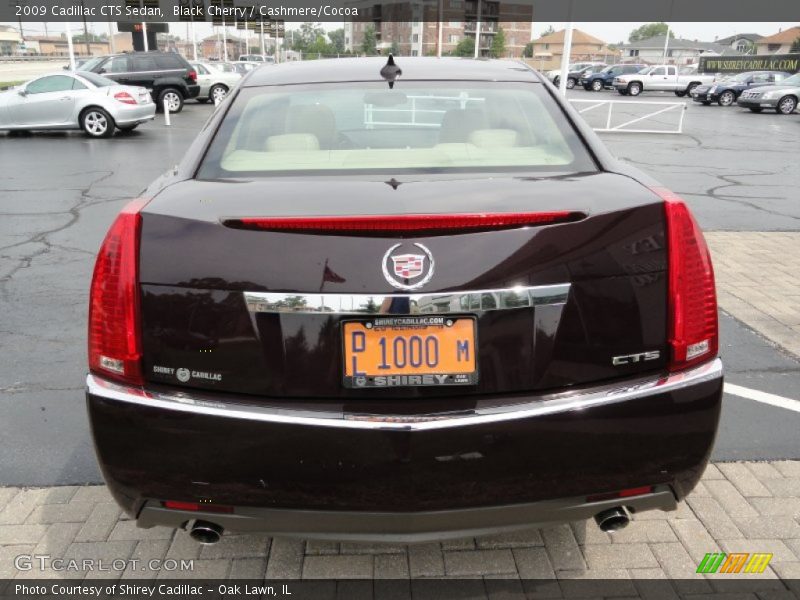 Black Cherry / Cashmere/Cocoa 2009 Cadillac CTS Sedan