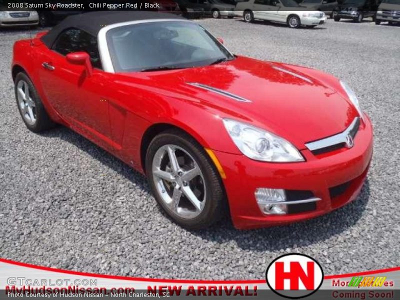 Chili Pepper Red / Black 2008 Saturn Sky Roadster