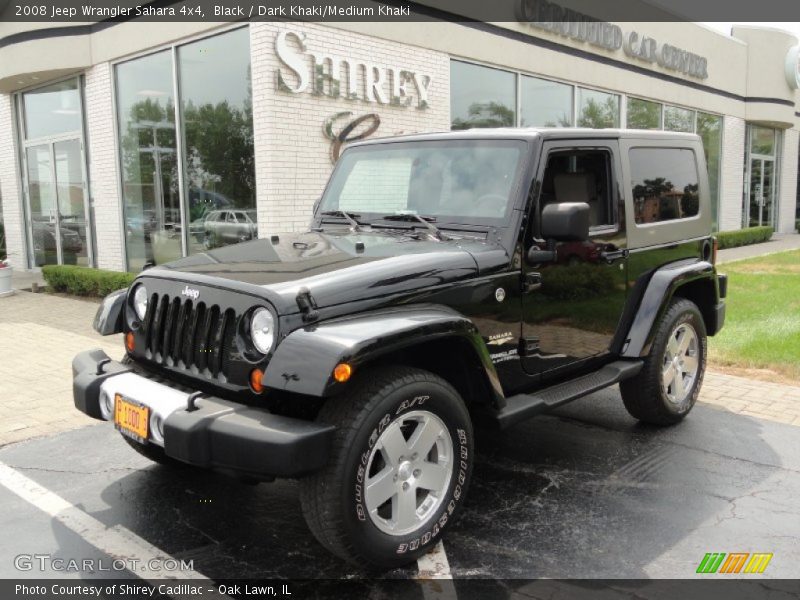 Black / Dark Khaki/Medium Khaki 2008 Jeep Wrangler Sahara 4x4