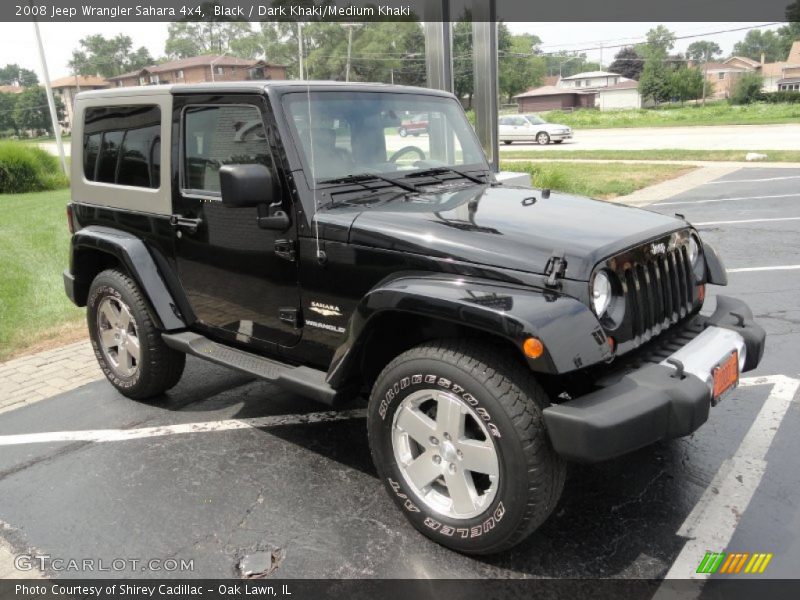 Black / Dark Khaki/Medium Khaki 2008 Jeep Wrangler Sahara 4x4
