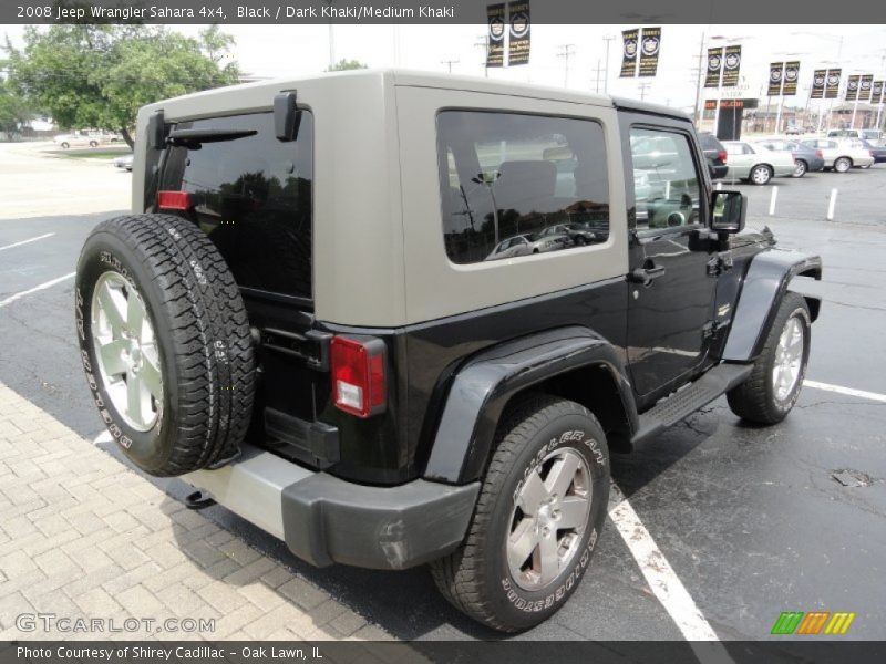 Black / Dark Khaki/Medium Khaki 2008 Jeep Wrangler Sahara 4x4