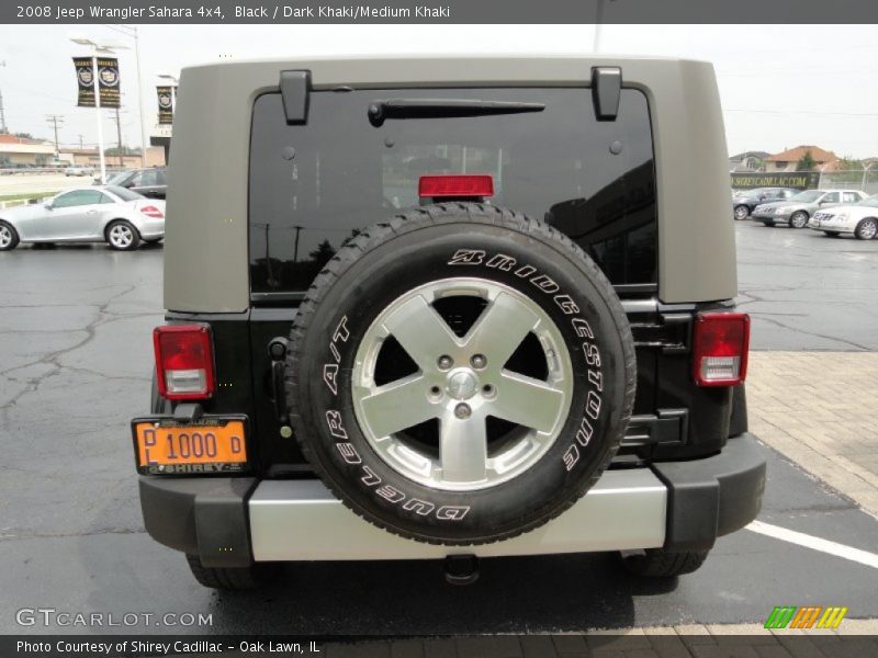 Black / Dark Khaki/Medium Khaki 2008 Jeep Wrangler Sahara 4x4