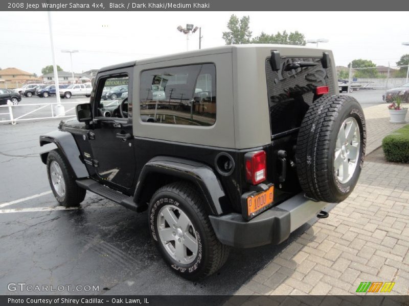 Black / Dark Khaki/Medium Khaki 2008 Jeep Wrangler Sahara 4x4