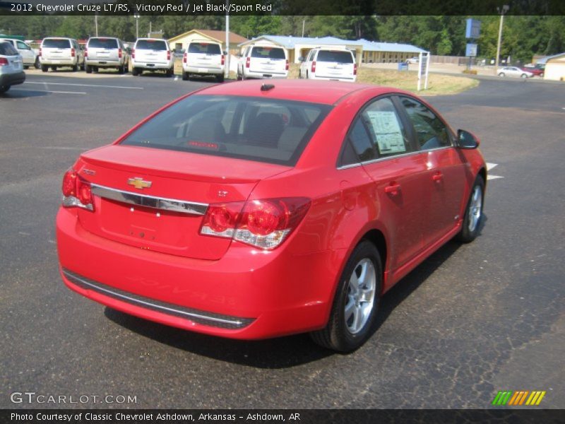 Victory Red / Jet Black/Sport Red 2012 Chevrolet Cruze LT/RS