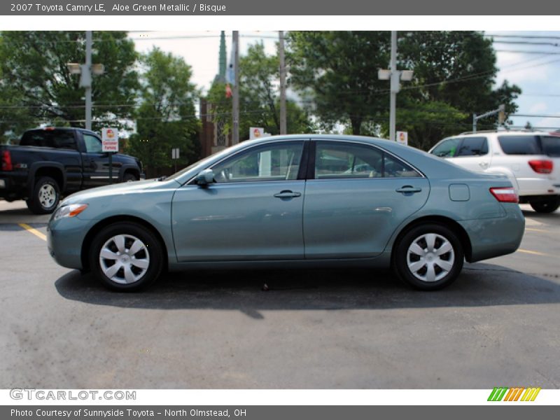 Aloe Green Metallic / Bisque 2007 Toyota Camry LE