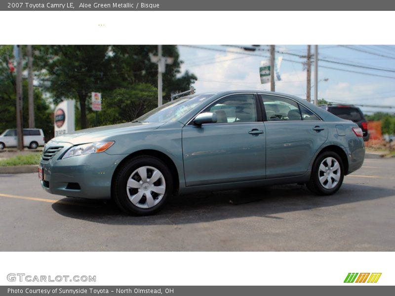 Aloe Green Metallic / Bisque 2007 Toyota Camry LE