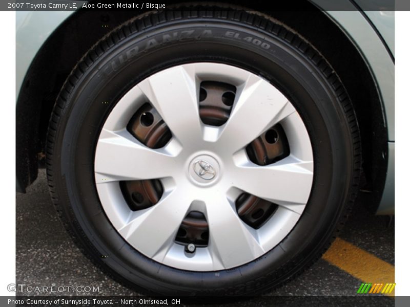 Aloe Green Metallic / Bisque 2007 Toyota Camry LE