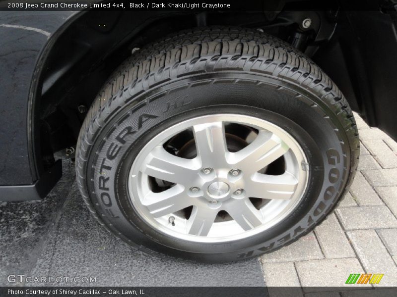 Black / Dark Khaki/Light Graystone 2008 Jeep Grand Cherokee Limited 4x4