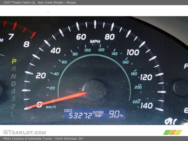 Aloe Green Metallic / Bisque 2007 Toyota Camry LE