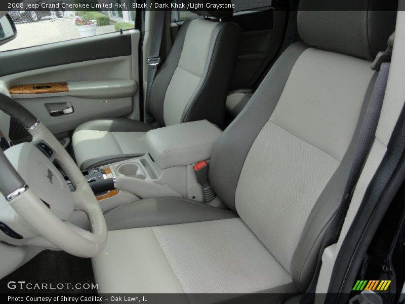 Black / Dark Khaki/Light Graystone 2008 Jeep Grand Cherokee Limited 4x4