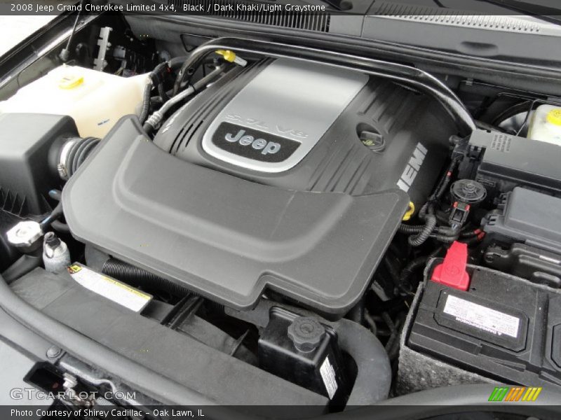 Black / Dark Khaki/Light Graystone 2008 Jeep Grand Cherokee Limited 4x4