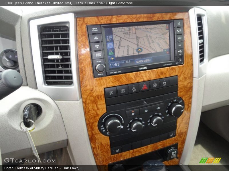 Black / Dark Khaki/Light Graystone 2008 Jeep Grand Cherokee Limited 4x4