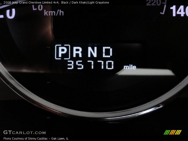 Black / Dark Khaki/Light Graystone 2008 Jeep Grand Cherokee Limited 4x4