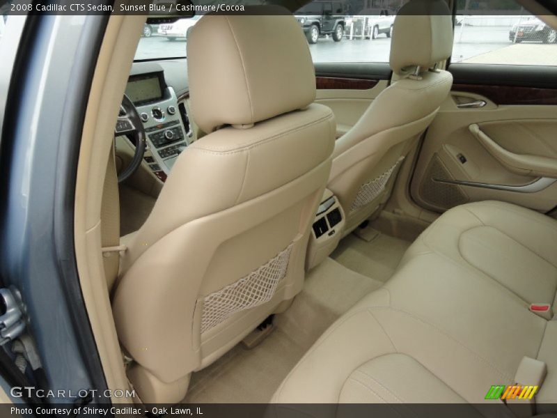 Sunset Blue / Cashmere/Cocoa 2008 Cadillac CTS Sedan