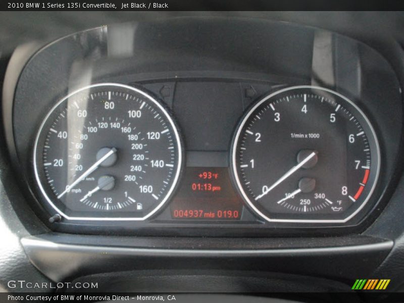 Jet Black / Black 2010 BMW 1 Series 135i Convertible