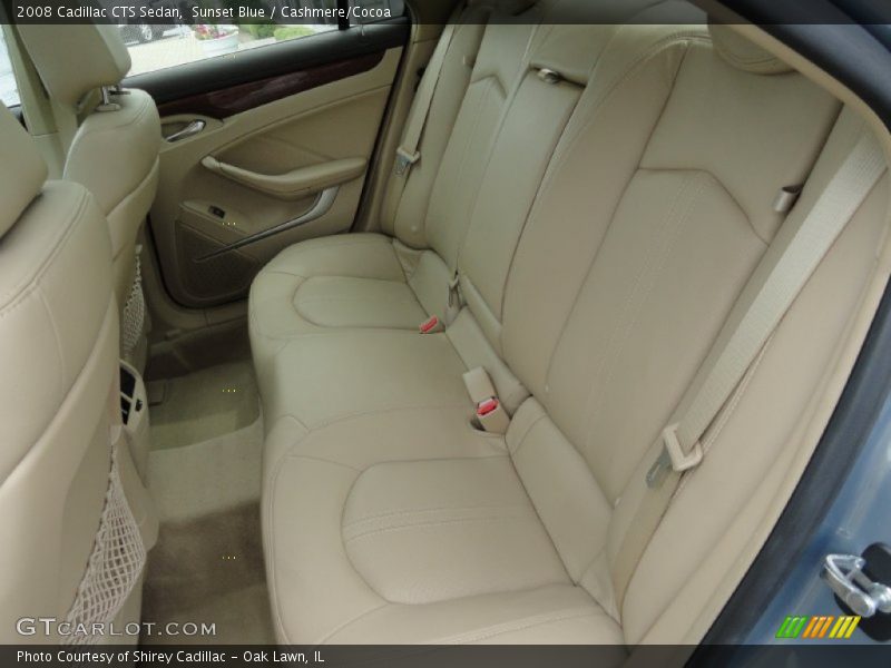 Sunset Blue / Cashmere/Cocoa 2008 Cadillac CTS Sedan
