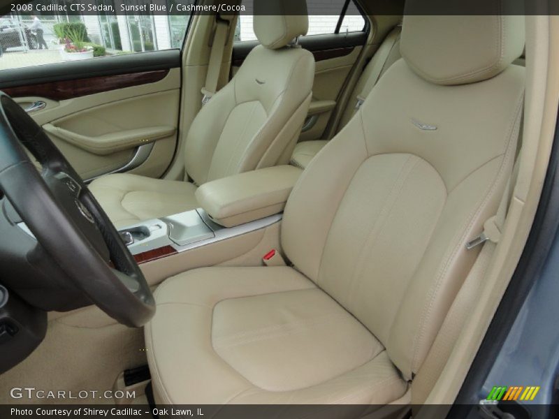 Sunset Blue / Cashmere/Cocoa 2008 Cadillac CTS Sedan
