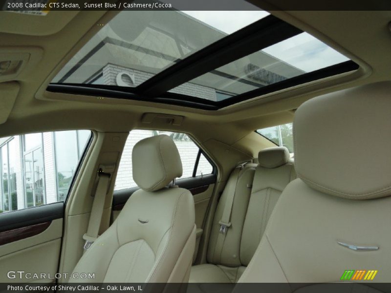 Sunset Blue / Cashmere/Cocoa 2008 Cadillac CTS Sedan