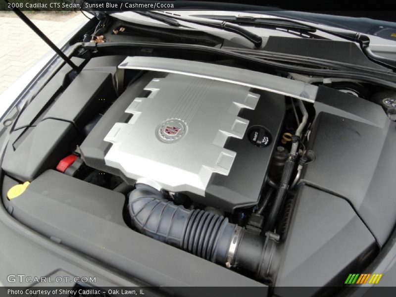 Sunset Blue / Cashmere/Cocoa 2008 Cadillac CTS Sedan