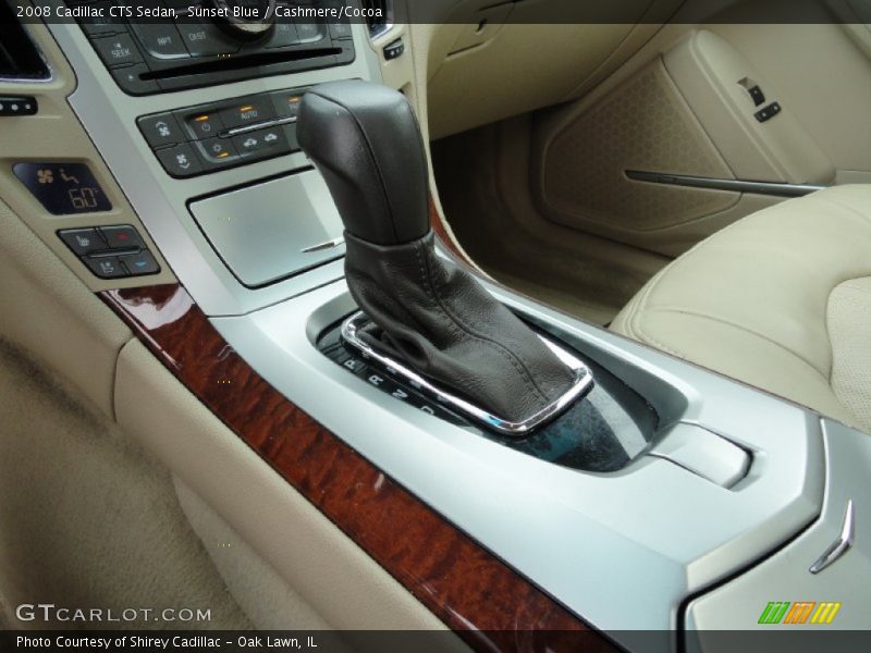 Sunset Blue / Cashmere/Cocoa 2008 Cadillac CTS Sedan