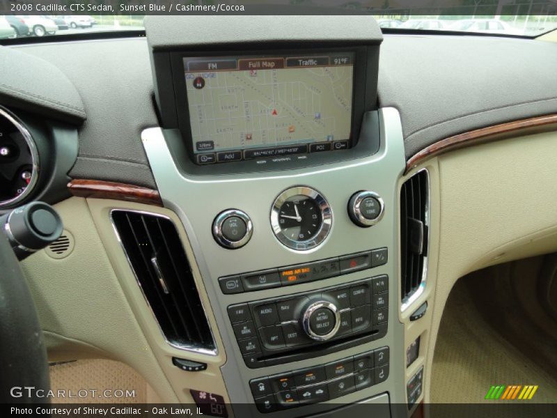 Sunset Blue / Cashmere/Cocoa 2008 Cadillac CTS Sedan