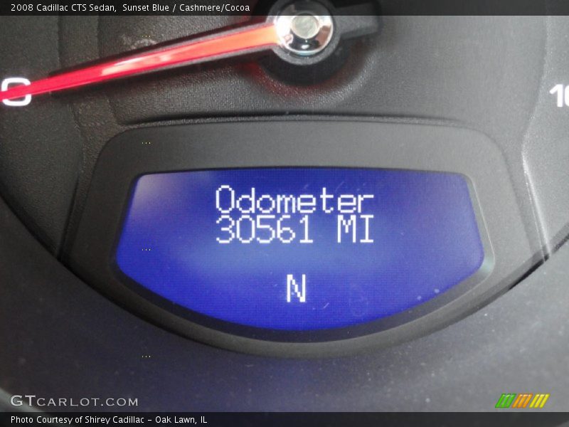 Sunset Blue / Cashmere/Cocoa 2008 Cadillac CTS Sedan
