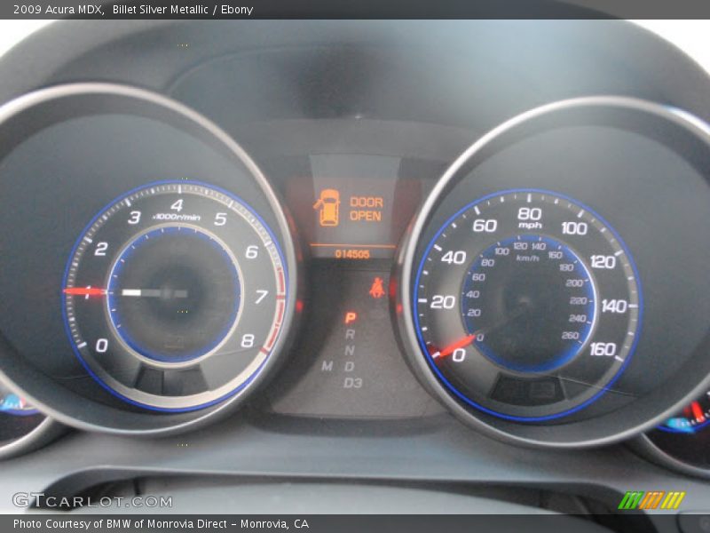 Billet Silver Metallic / Ebony 2009 Acura MDX