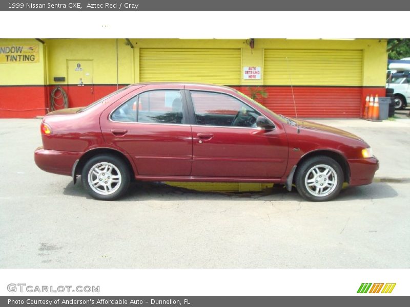 Aztec Red / Gray 1999 Nissan Sentra GXE